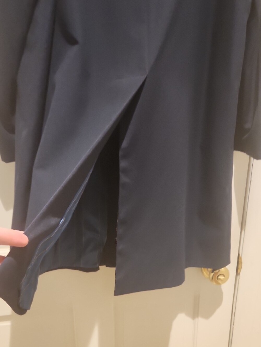 Willerby Vintage Men's Navy Long Overcoat Regent Street London - Picture 7 of 13